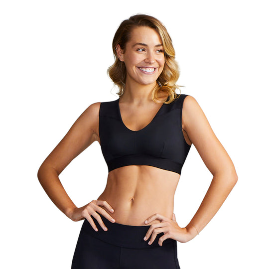 Bra with Shoulder Support - Black banner