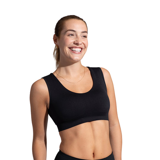 Back Support Seamless Bra - Black banner