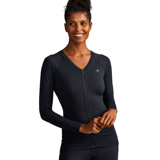 Women's LS Full Back Shirt - Black banner