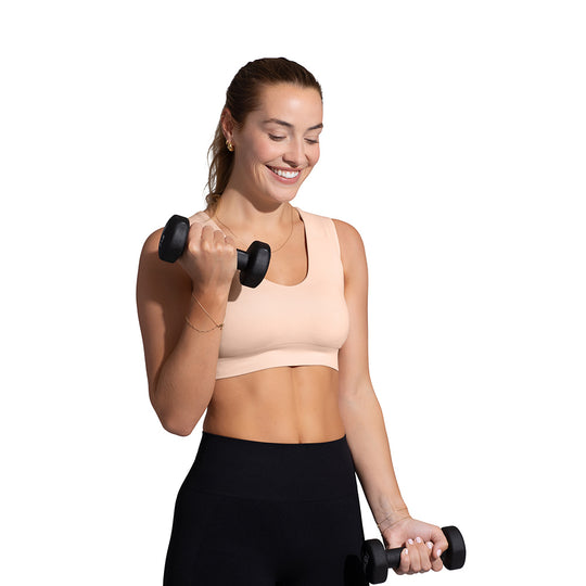 Back Support Seamless Bra - Pale Pink banner